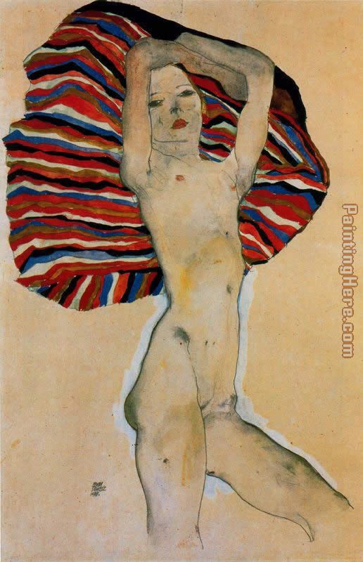 Egon Schiele Nude model